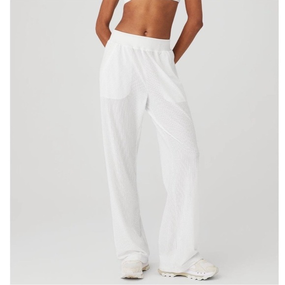 ALO Yoga White Track Pants - Picture 3 of 5
